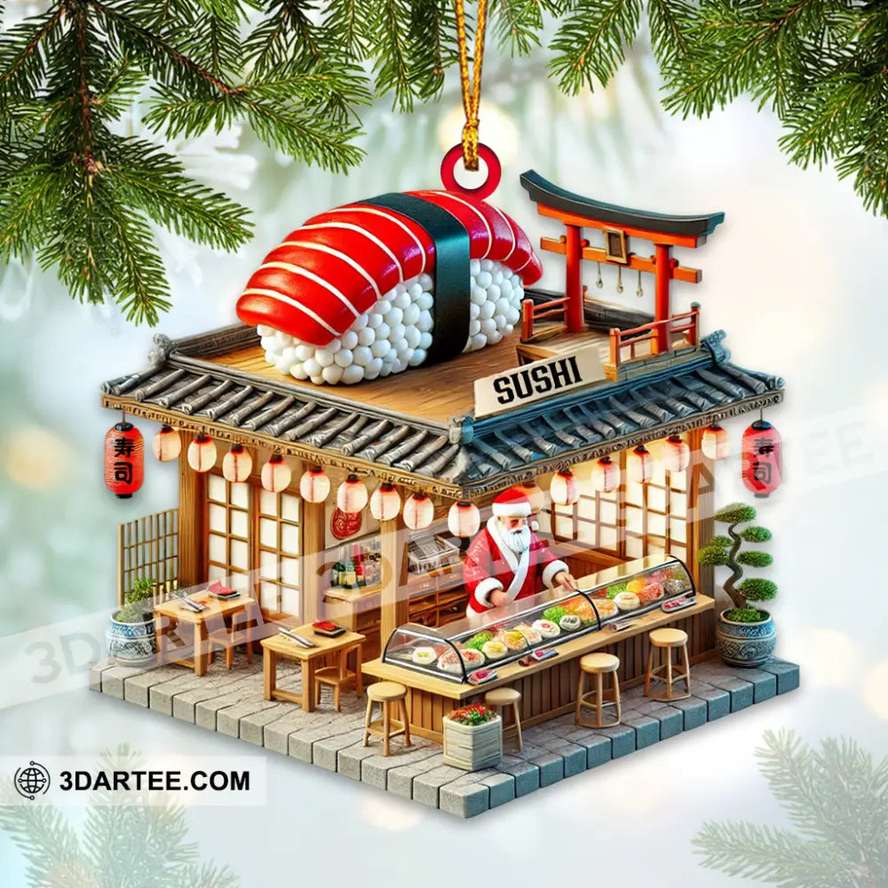 Sushi Shop Home Decor Christmas Ornament Personalized Ornament Ornament