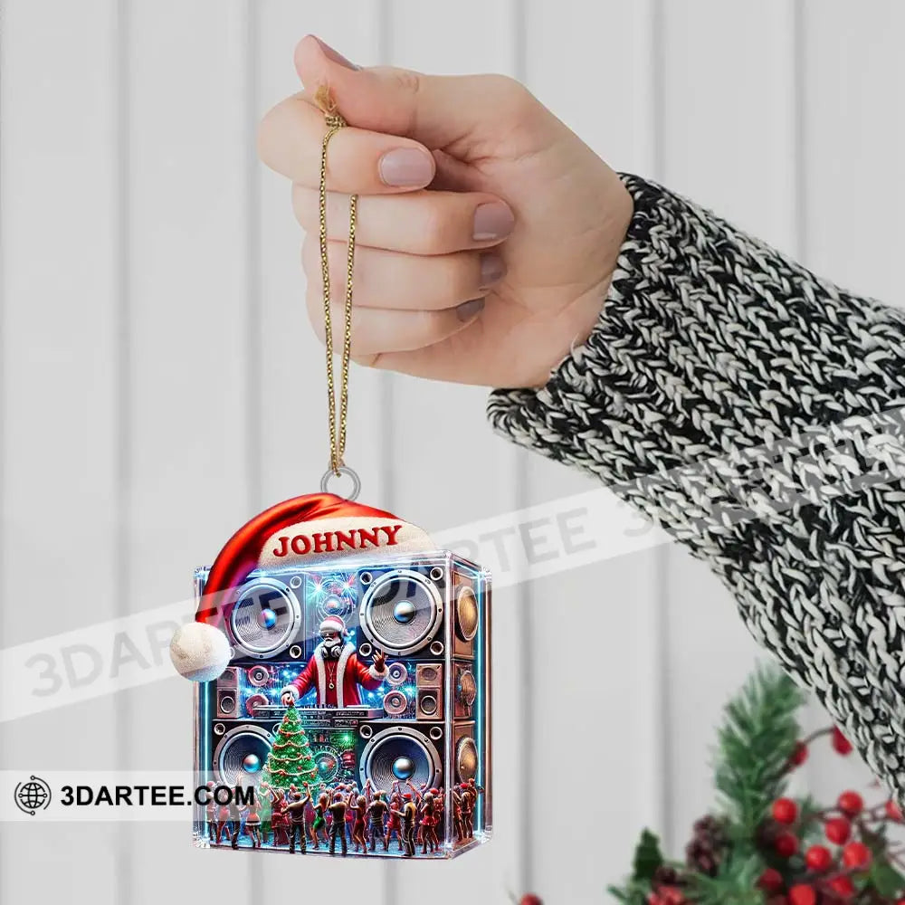 Swag DJ Santa Christmas Ornament Personalized Ornament 3.54’’ / 1 Ornament Ornament