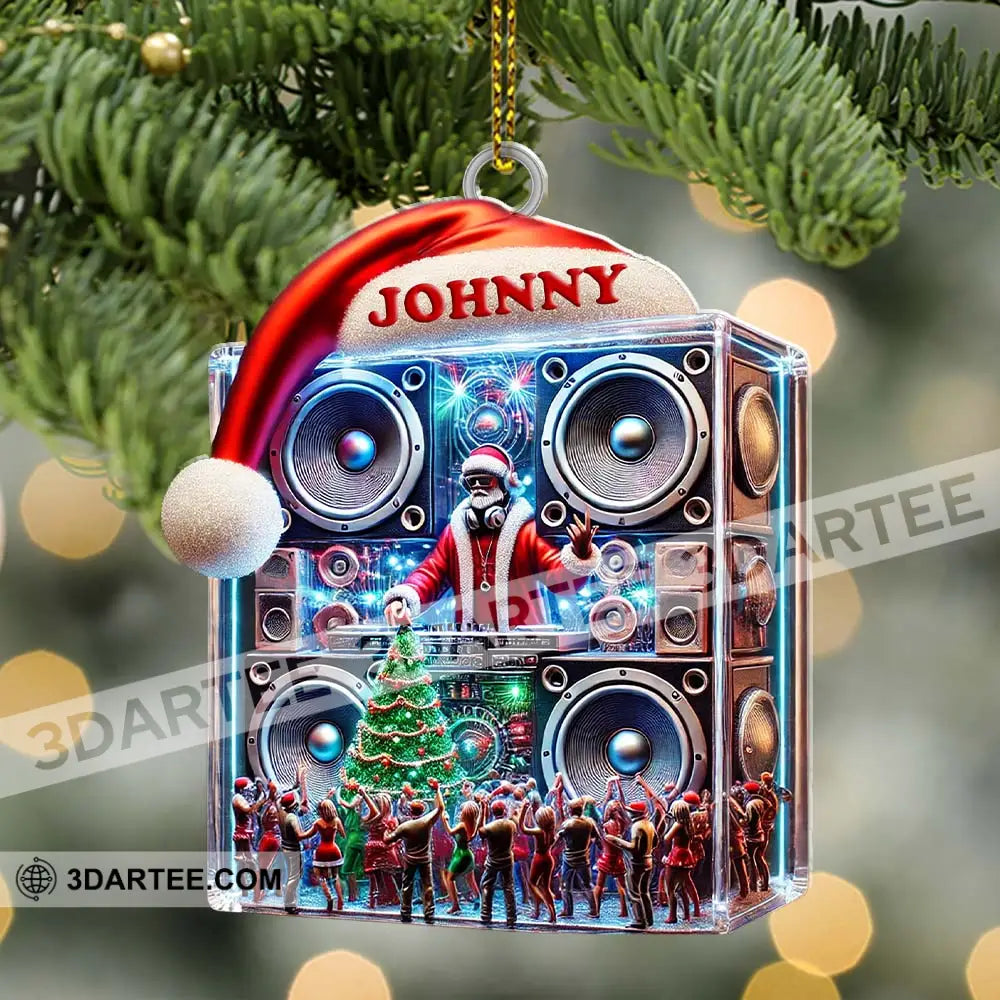 Swag DJ Santa Christmas Ornament Personalized Ornament Ornament