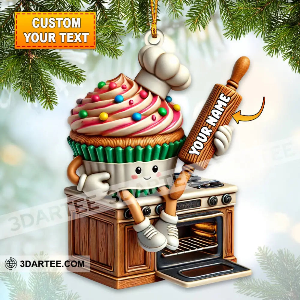 Sweet Bakery Home Decor Christmas Ornament Personalized Ornament 3.54’’ / 1 Ornament Ornament