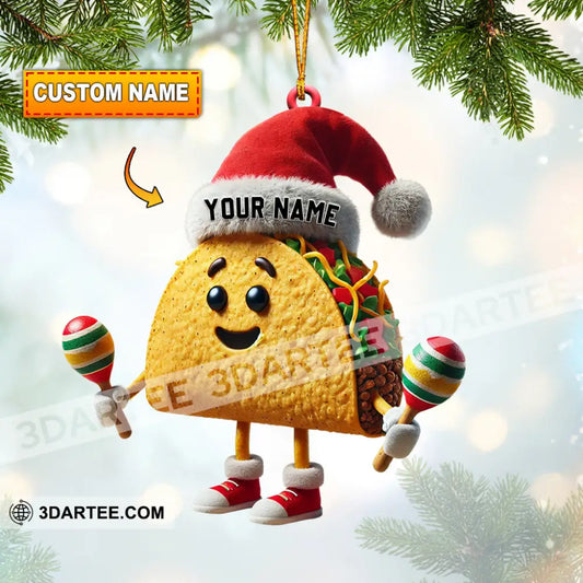 Taco Christmas Home Decor Christmas Ornament Personalized Ornament Ornament
