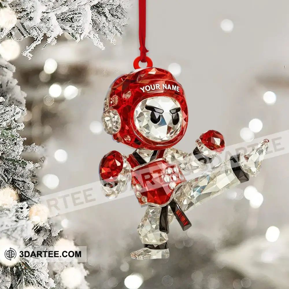 Taekwondo Christmas Home Decor Christmas Ornament Personalized Ornament Ornament