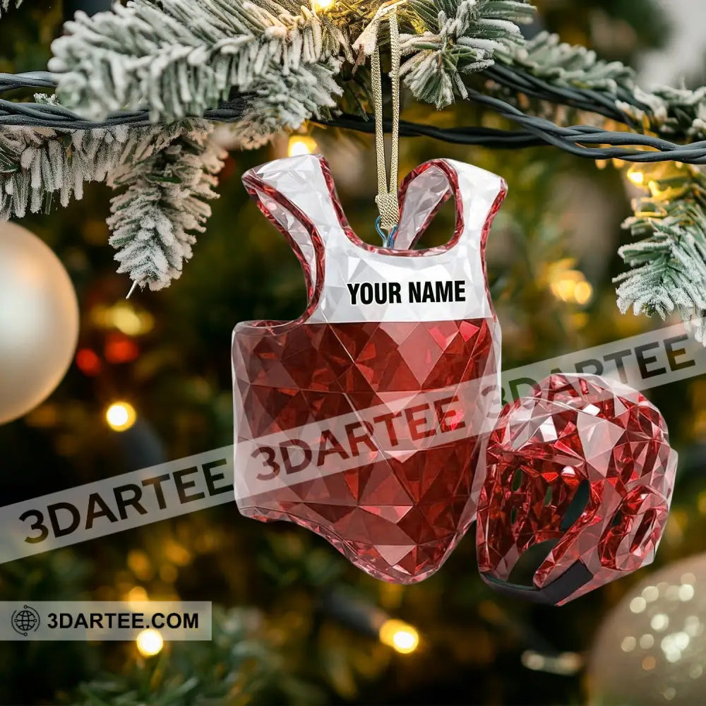 Taekwondo Christmas Home Decor Christmas Ornament Personalized Ornament Ornament