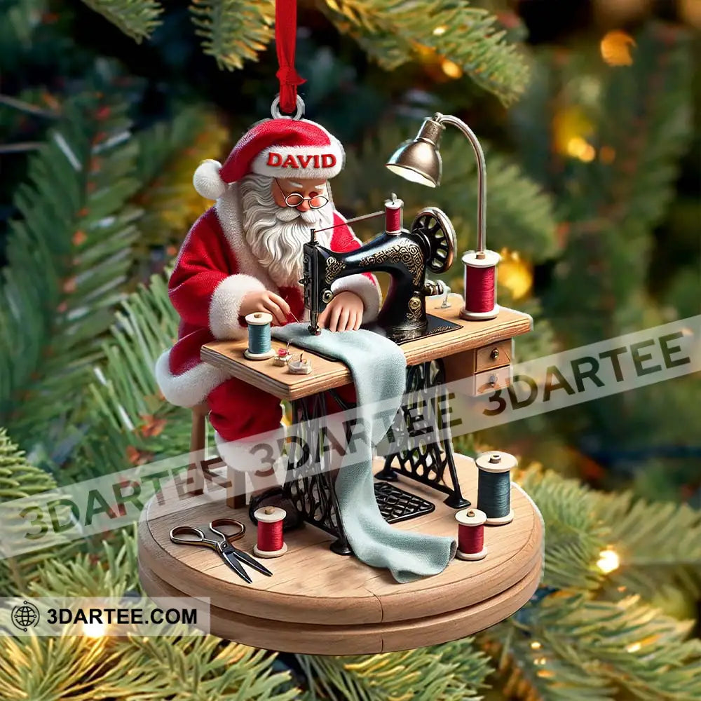 Tailor Santa Christmas Ornament Personalized Ornament Ornament