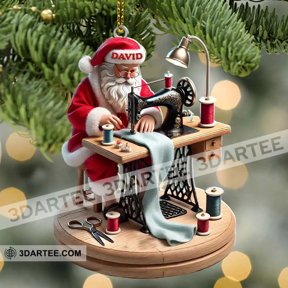 Tailor Santa Christmas Ornament Personalized Ornament Ornament