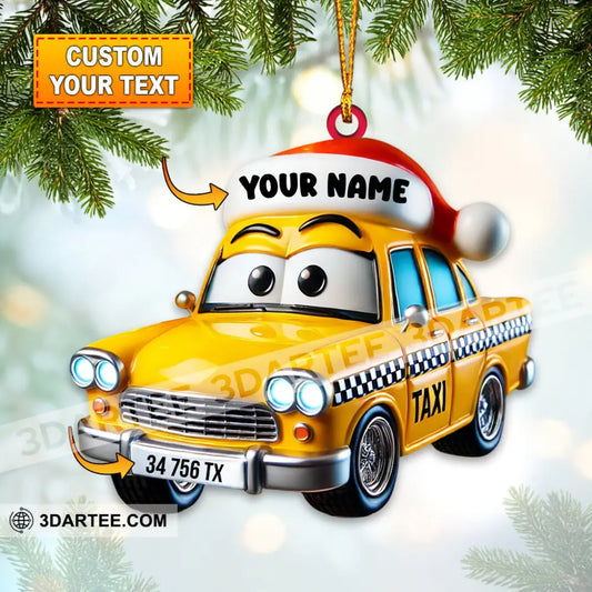 Taxi Driver Christmas Ornament Personalized Ornament 3.54’’ / 1 Ornament Ornament