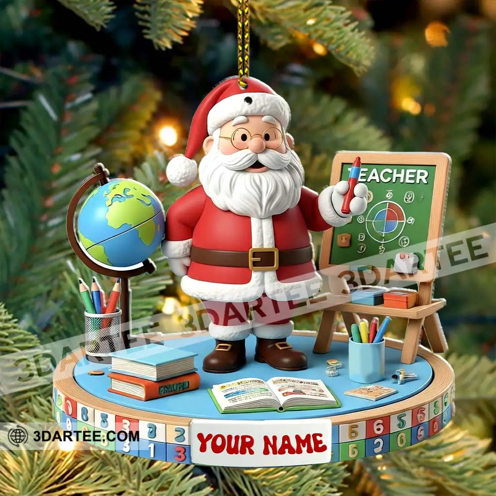 Teacher Christmas Home Decor Christmas Ornament Personalized Ornament Ornament