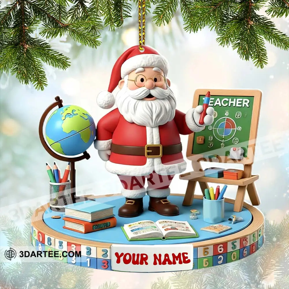 Teacher Christmas Home Decor Christmas Ornament Personalized Ornament Ornament