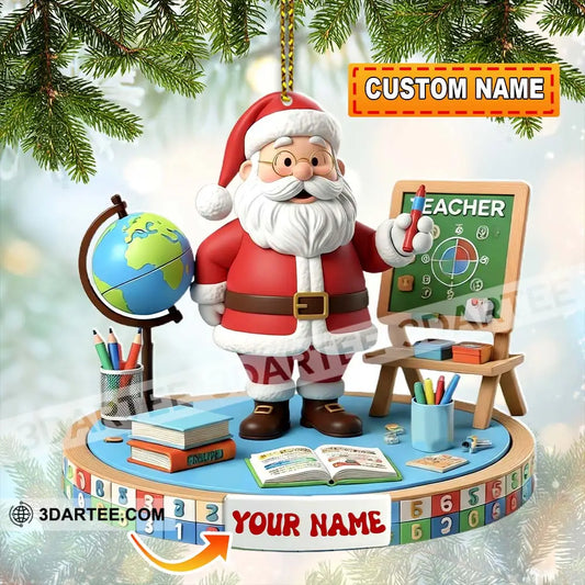 Teacher Christmas Home Decor Christmas Ornament Personalized Ornament 3.54’’ / 1 Ornament Ornament