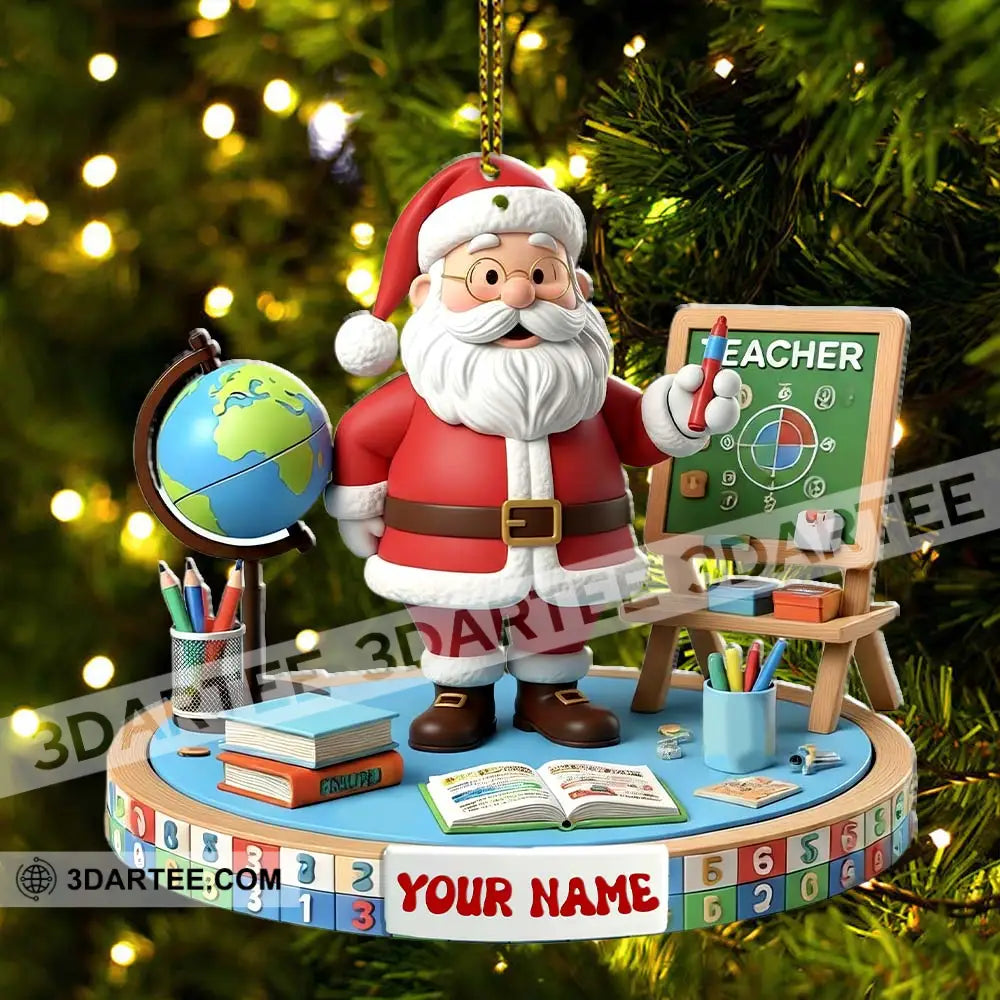 Teacher Christmas Home Decor Christmas Ornament Personalized Ornament Ornament