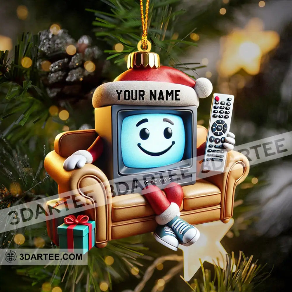 Television Home Decor Christmas Ornament Personalized Ornament 3.54’’ / 1 Ornament Ornament