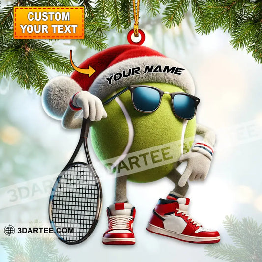 Tennis Ball Home Decor Christmas Ornament Personalized Ornament 3.54’’ / 1 Ornament Ornament