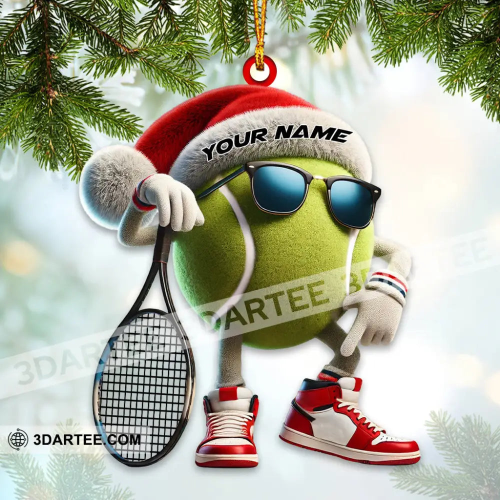 Tennis Ball Home Decor Christmas Ornament Personalized Ornament Ornament