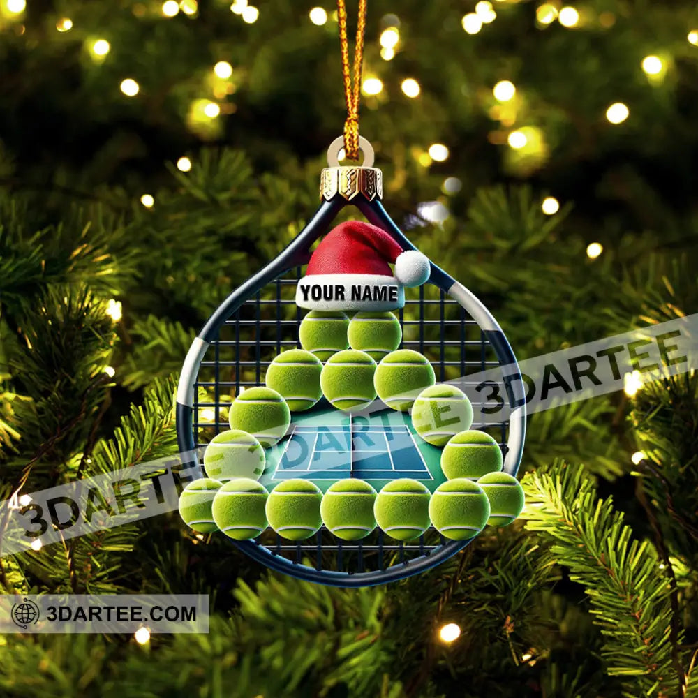 Tennis Balls Christmas Home Decor Christmas Ornament Personalized Ornament Ornament