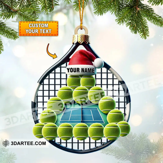 Tennis Balls Christmas Home Decor Christmas Ornament Personalized Ornament 3.54’’ / 1 Ornament Ornament