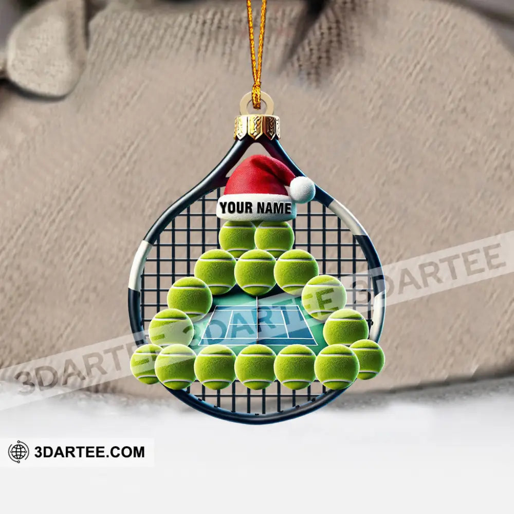Tennis Balls Christmas Home Decor Christmas Ornament Personalized Ornament Ornament