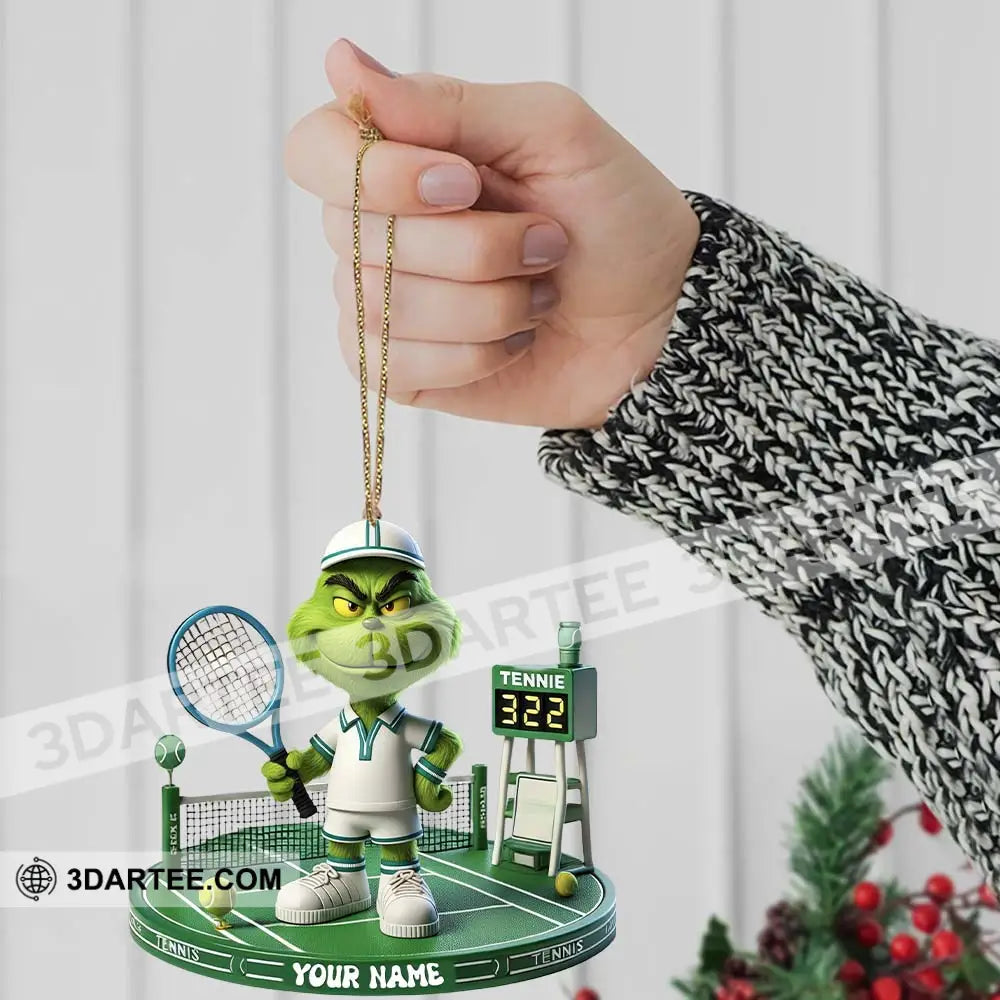 Tennis Christmas Home Decor Christmas Ornament Personalized Ornament Ornament