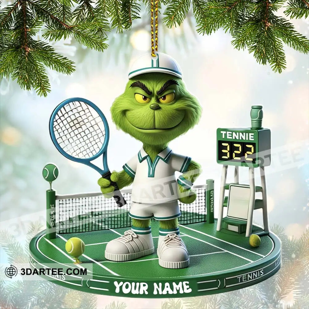 Tennis Christmas Home Decor Christmas Ornament Personalized Ornament Ornament