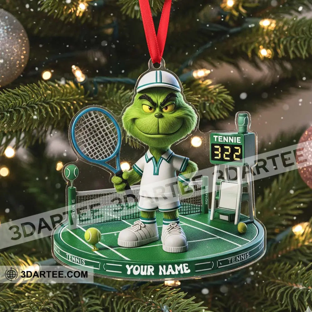 Tennis Christmas Home Decor Christmas Ornament Personalized Ornament Ornament