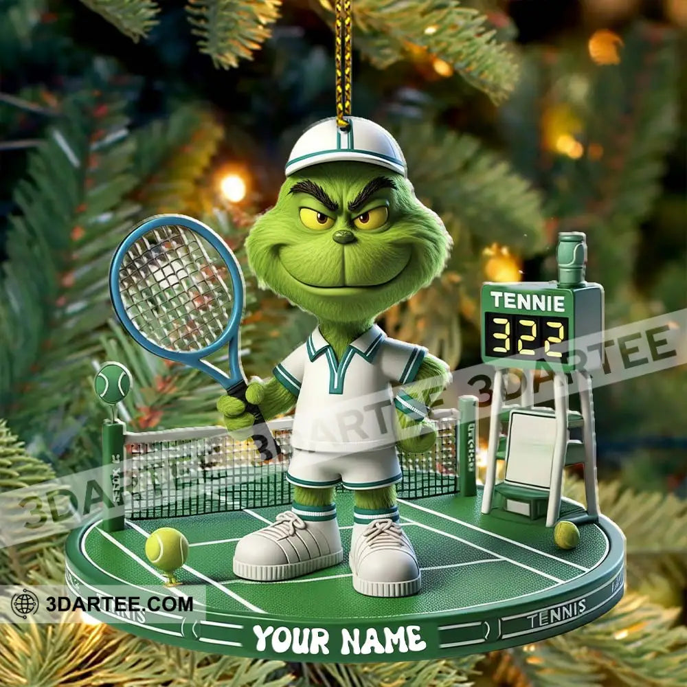 Tennis Christmas Home Decor Christmas Ornament Personalized Ornament Ornament