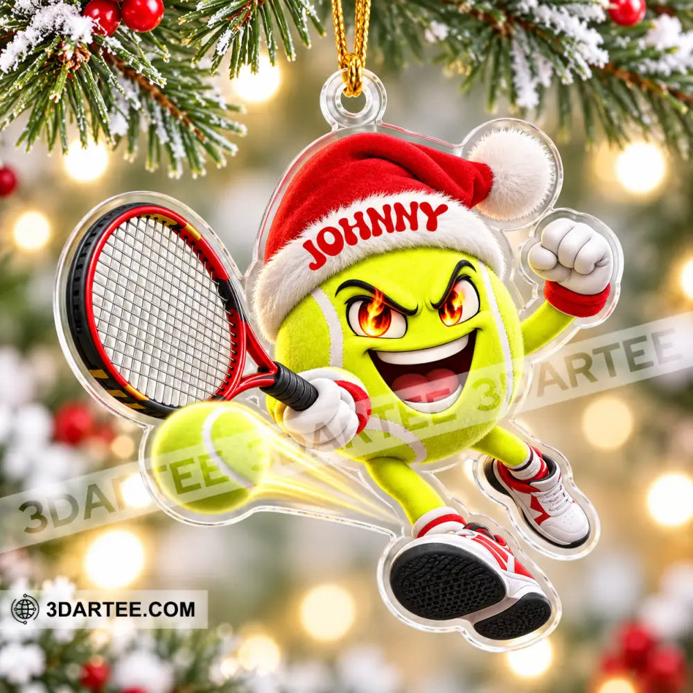 Tennis Home Decor Christmas Ornament Personalized Ornament - Ornament