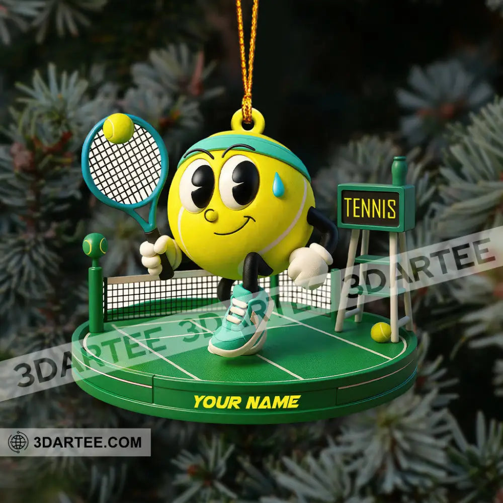 Tennis Home Decor Christmas Ornament Personalized Ornament Ornament