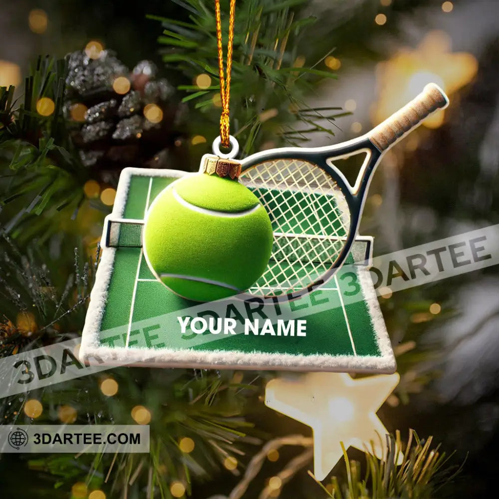 Tennis Yard Christmas Ornament Personalized Ornament Ornament