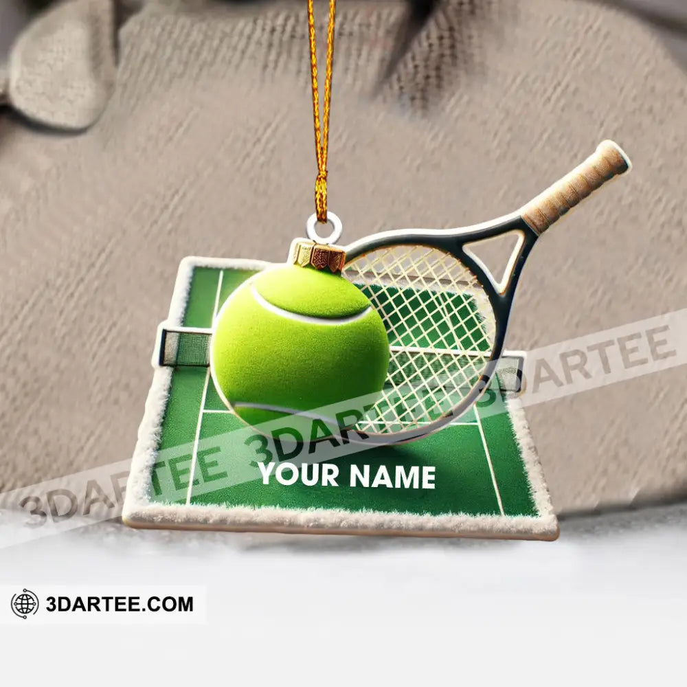 Tennis Yard Christmas Ornament Personalized Ornament Ornament