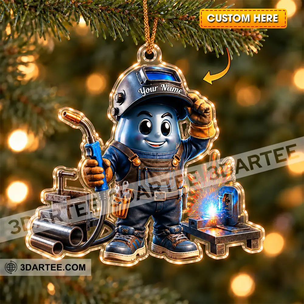 The Welder Home Decor Christmas Ornament Personalized Ornament - 3.54’’ / 1 Ornament - Ornament