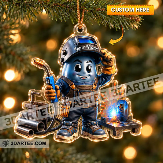 The Welder Home Decor Christmas Ornament Personalized Ornament - 3.54’’ / 1 Ornament - Ornament