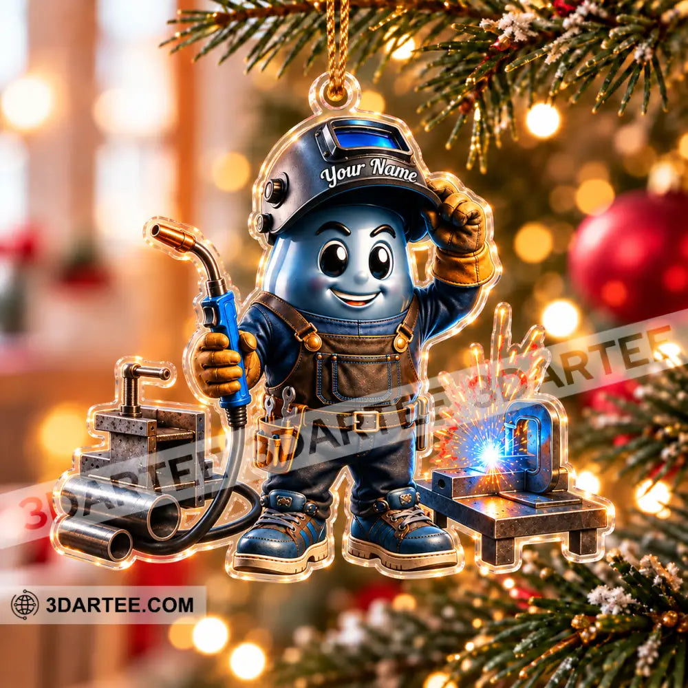 The Welder Home Decor Christmas Ornament Personalized Ornament - Ornament