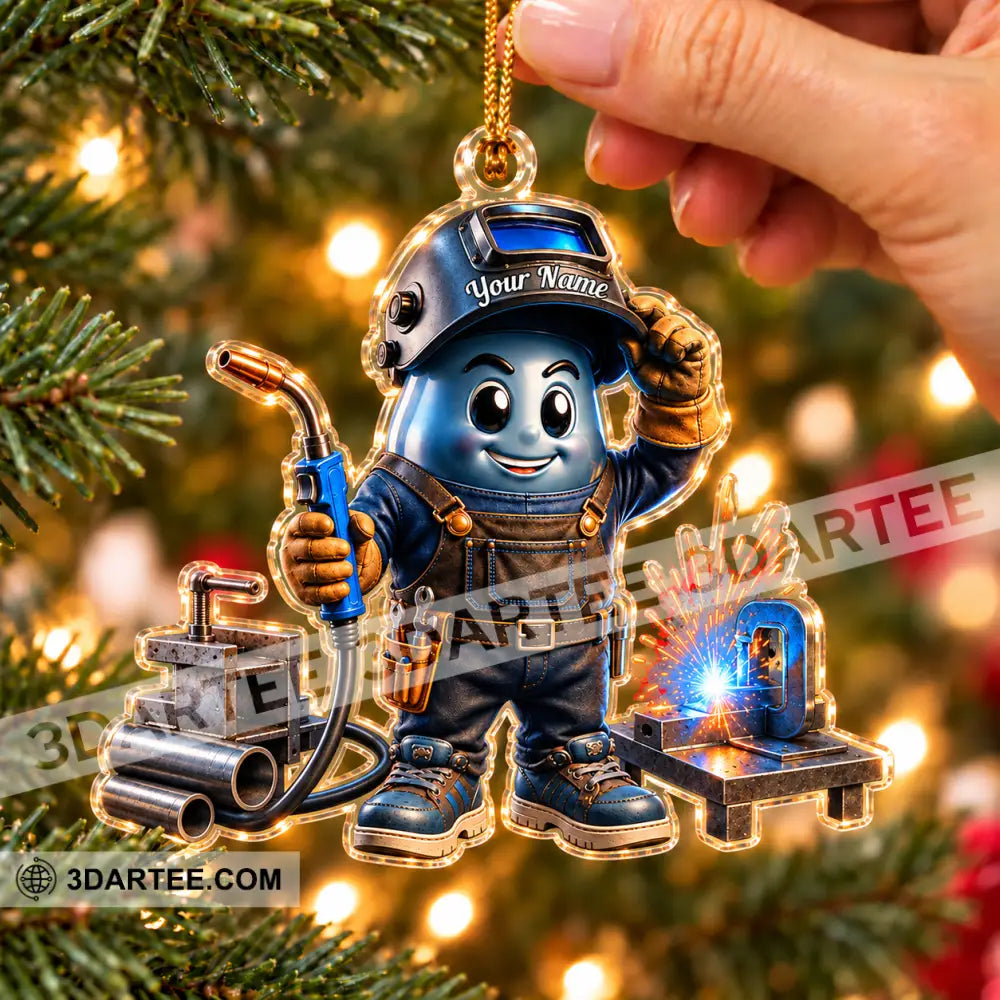 The Welder Home Decor Christmas Ornament Personalized Ornament - Ornament