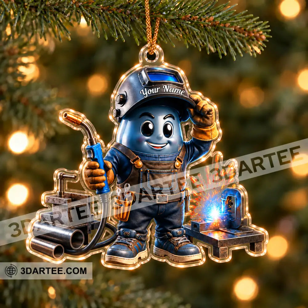 The Welder Home Decor Christmas Ornament Personalized Ornament - Ornament