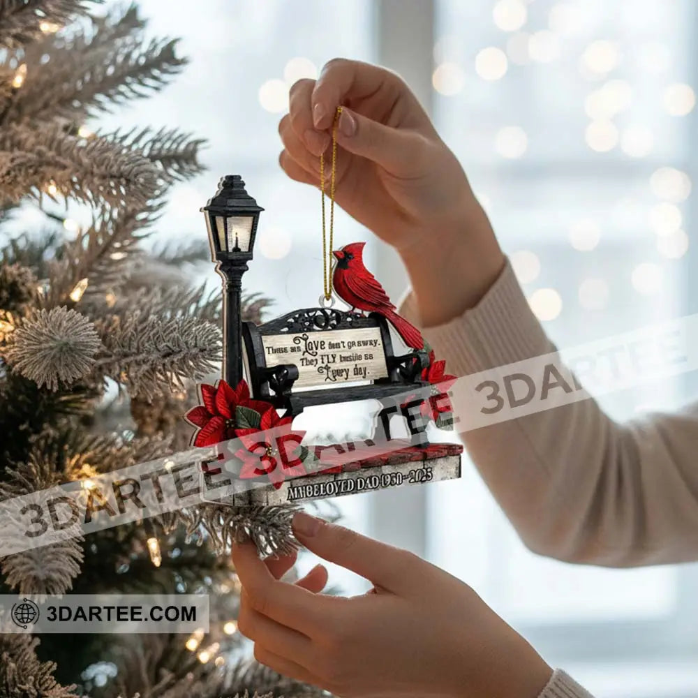 Those We Love Don’t Go Away The Fly Beside Us Every Day Home Decor Christmas Ornament Personalized Ornament Ornament