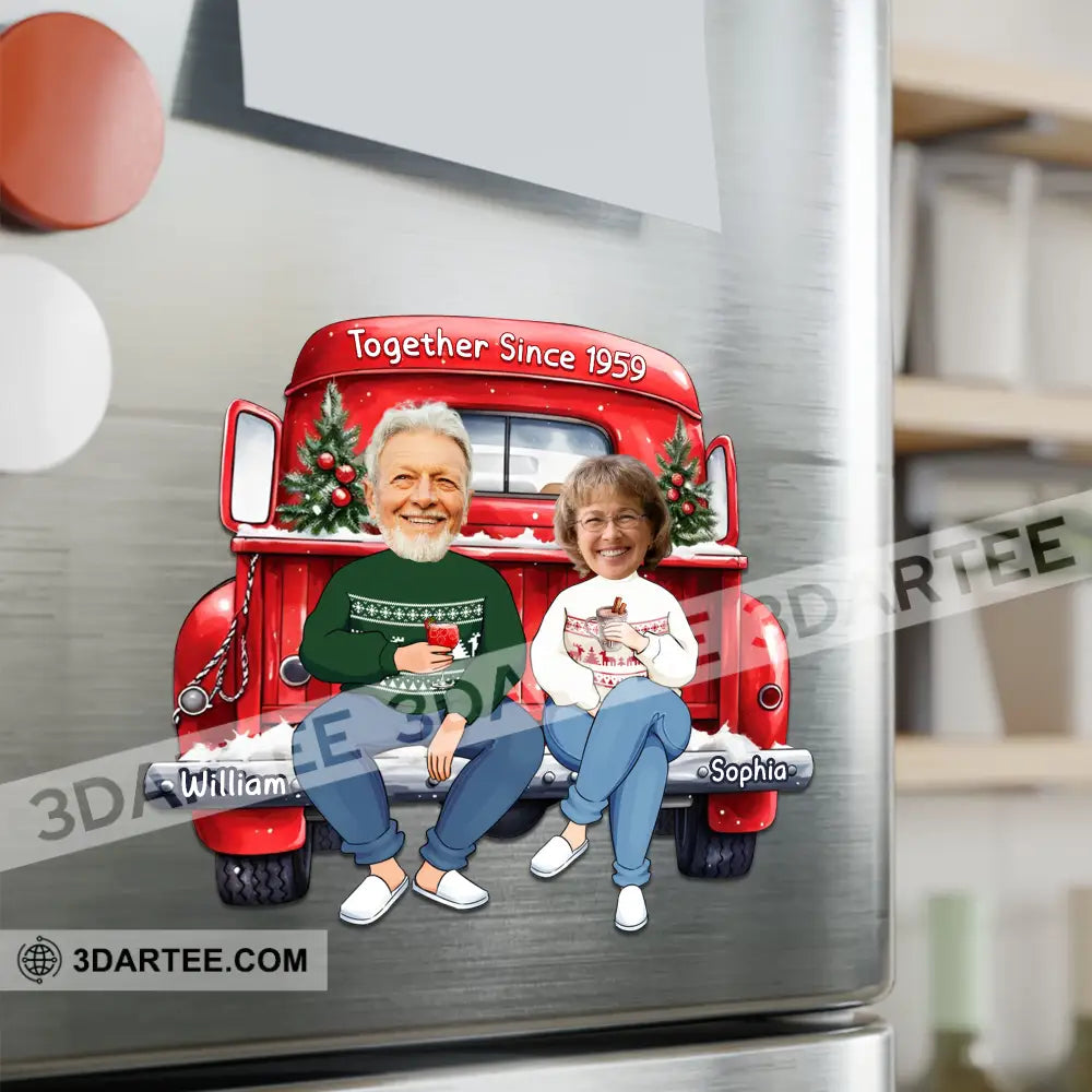 Together Couple Car Fridge Magnet - Personalized