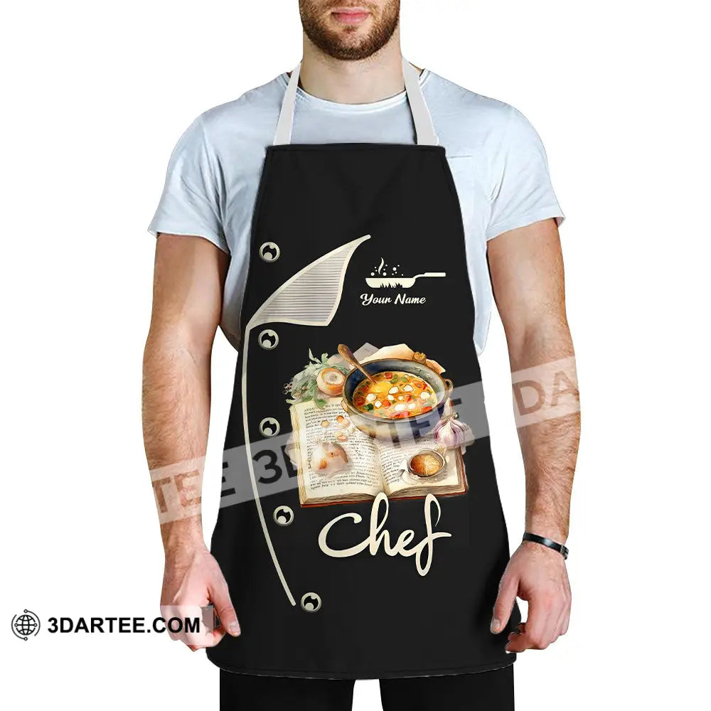 Unisex Apron - Custom Name For Chef Cooking Recipe