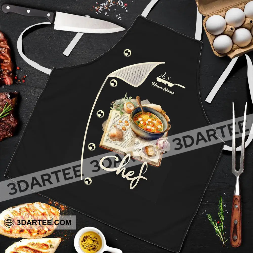 Unisex Apron - Custom Name For Chef Cooking Recipe