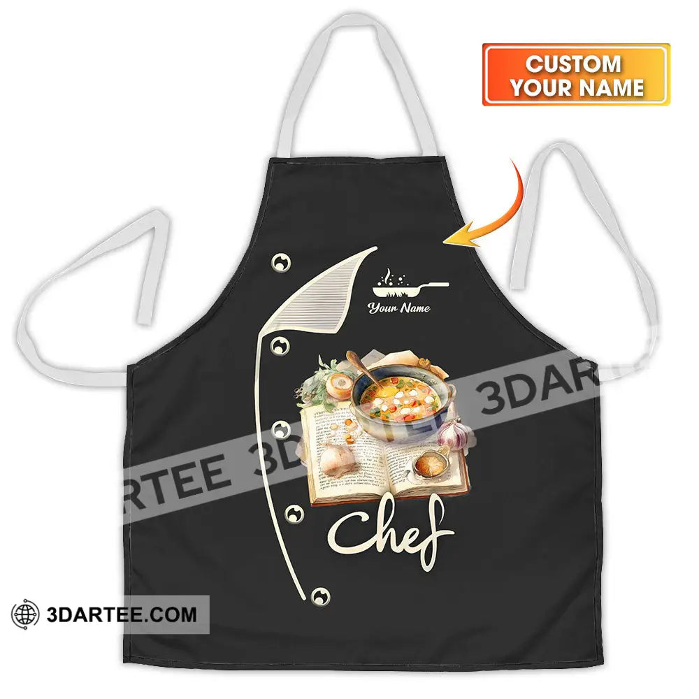 Unisex Apron - Custom Name For Chef Cooking Recipe