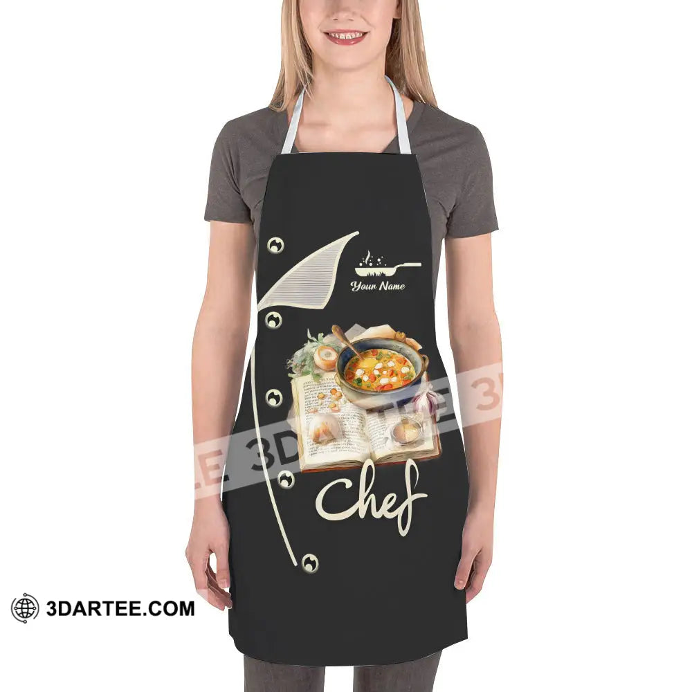 Unisex Apron - Custom Name For Chef Cooking Recipe