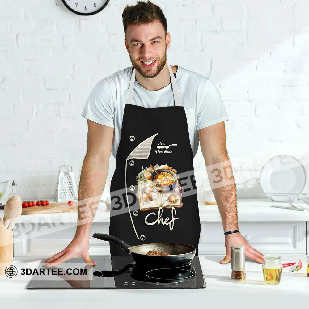 Unisex Apron - Custom Name For Chef Cooking Recipe