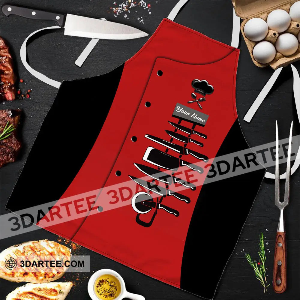 Unisex Apron - Custom Name For Chef Knife Collection