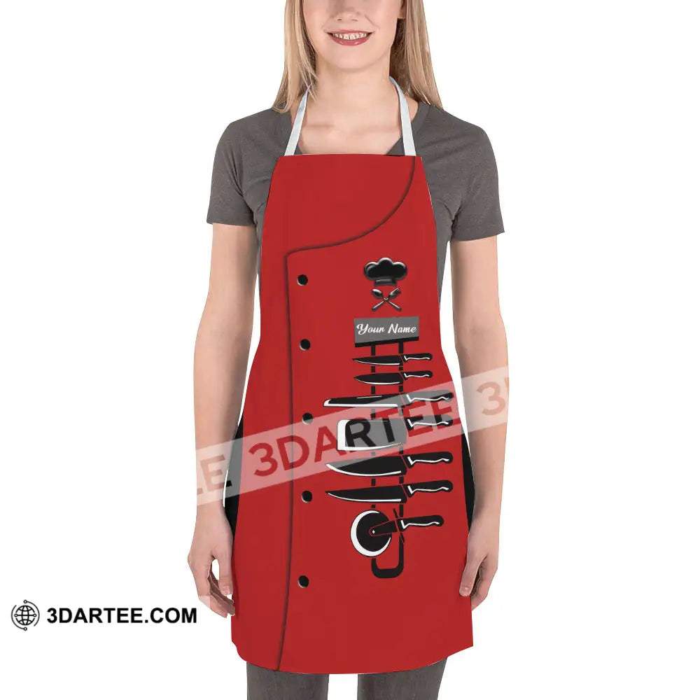 Unisex Apron - Custom Name For Chef Knife Collection