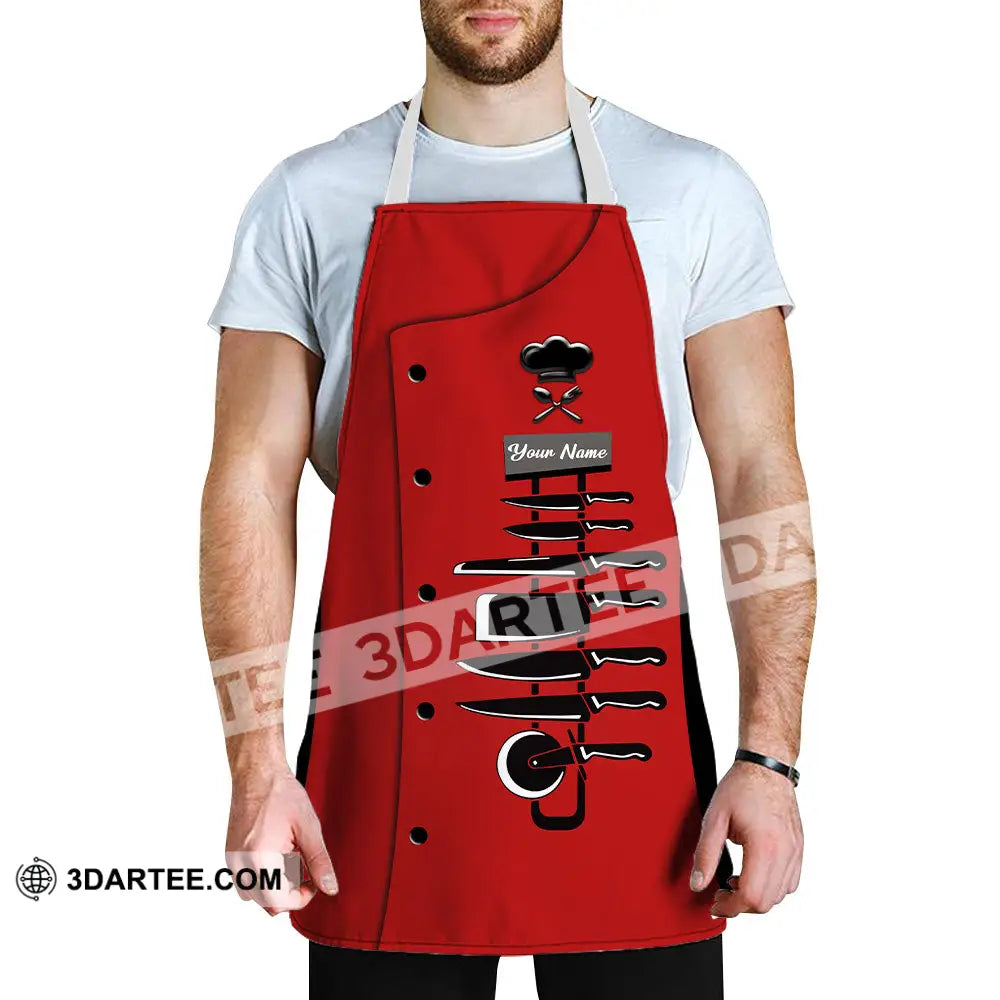 Unisex Apron - Custom Name For Chef Knife Collection