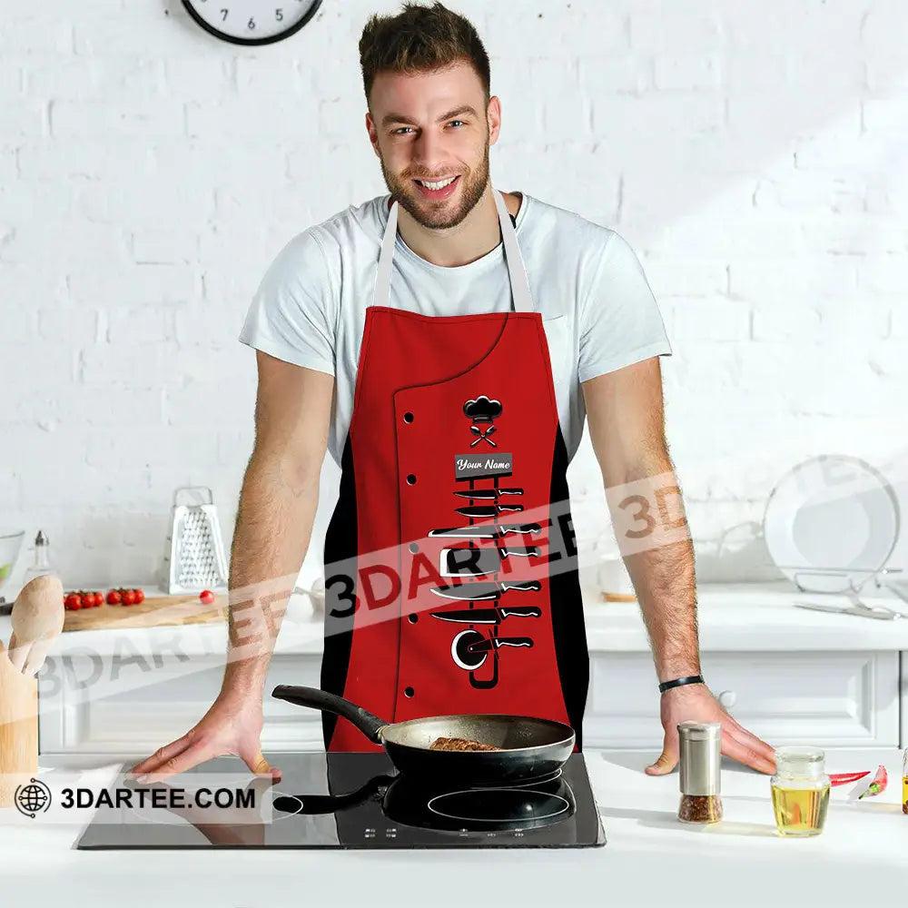 Unisex Apron - Custom Name For Chef Knife Collection