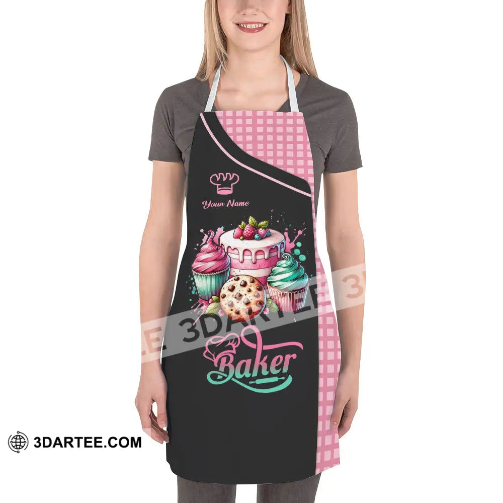 Unisex Apron - Custom Name Sweet Cake Apparel For Baker