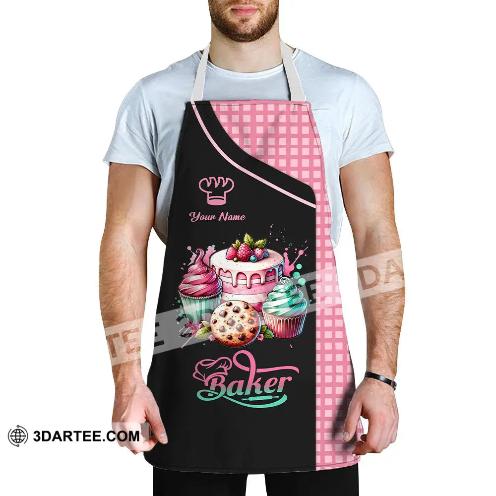 Unisex Apron - Custom Name Sweet Cake Apparel For Baker