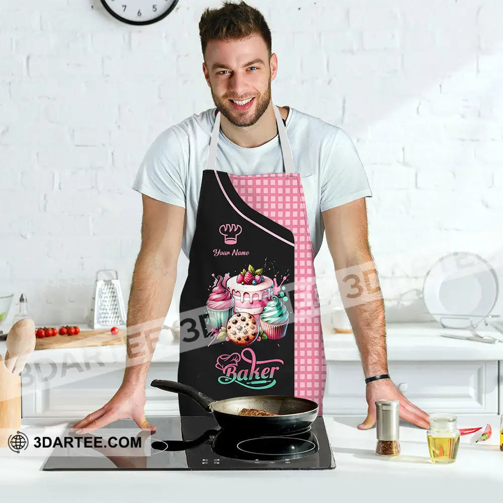 Unisex Apron - Custom Name Sweet Cake Apparel For Baker