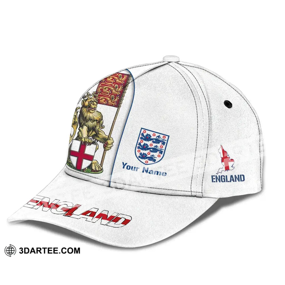 Unisex Cap Custom England Football Name The Three Lions