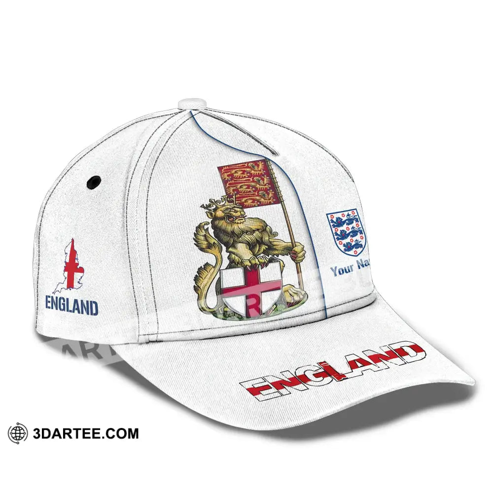 Unisex Cap Custom England Football Name The Three Lions