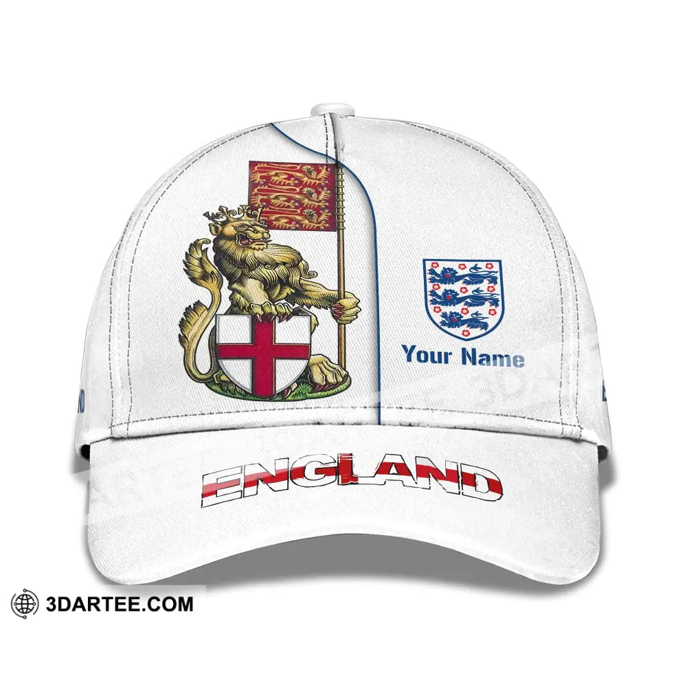 Unisex Cap Custom England Football Name The Three Lions